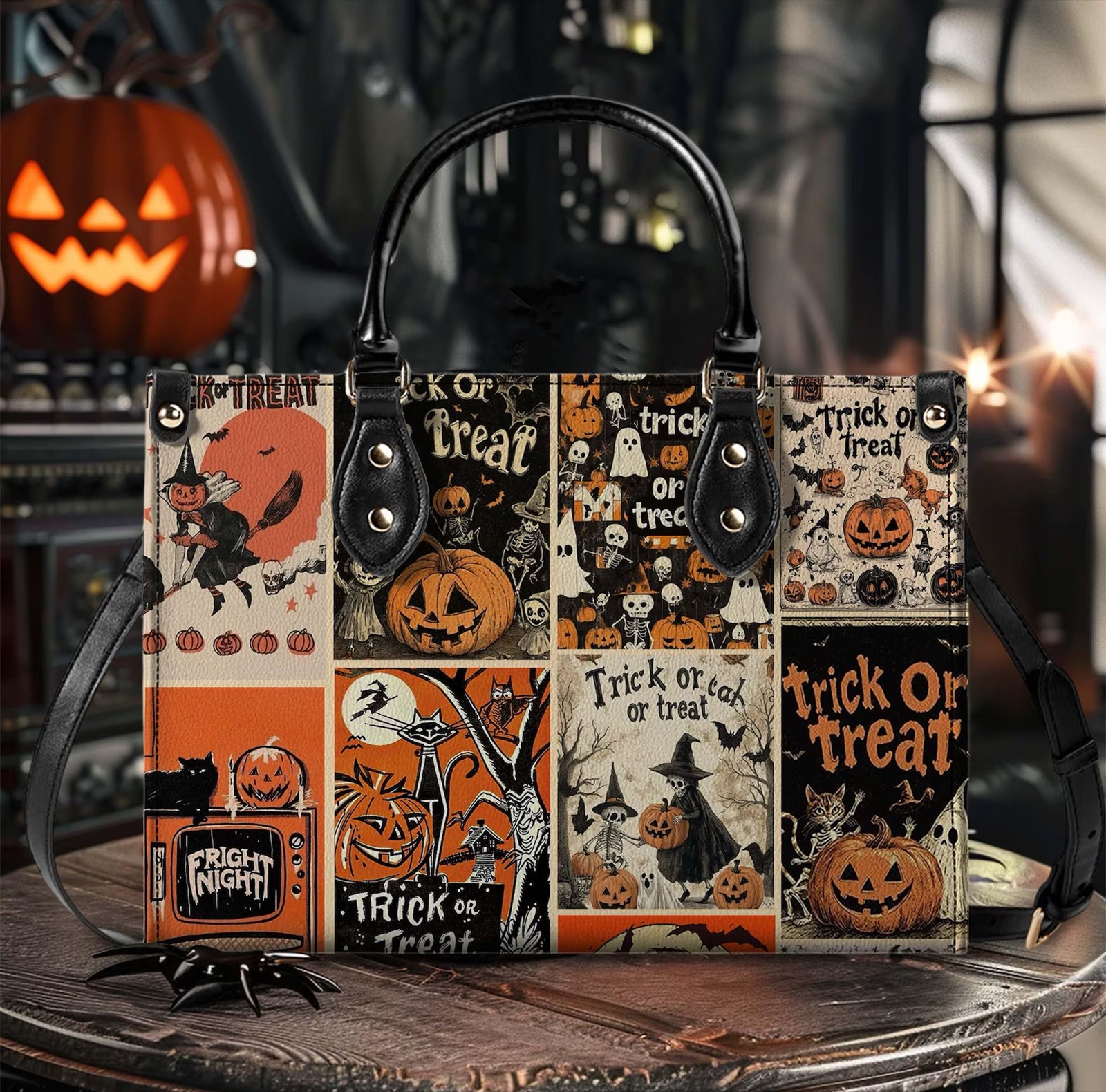 Leather Handbag With Handle